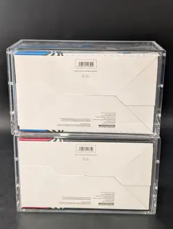 2x Pokemon SV10.5 Black Bolt White Flare Sealed Booster Bundle Display W/Acrylic - Image 2