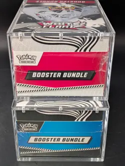 2x Pokemon SV10.5 Black Bolt White Flare Sealed Booster Bundle Display W/Acrylic - Image 5