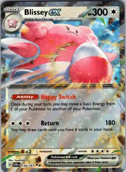 Blissey ex - 134/167 SV06: Twilight Masquerade Pokemon TCG NM - Image 1