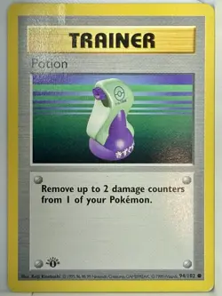 Pokemon Trainer Potion Base Set Shadowless 1st Edition 94/102 Wizards 1999 - Image 1