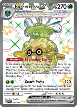Forretress ex #212 Pokemon Paldean Fates - Image 1
