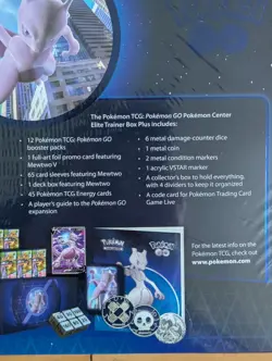 Pokemon Center TCG - Pokemon Go- Elite Trainer Box ETB New Factory Sealed - Image 3