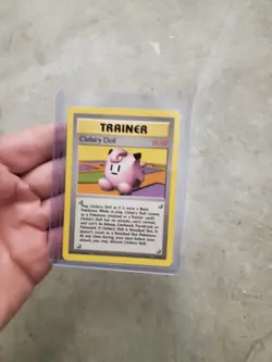 LP Pokemon TCG Clefairy Doll Trainer Base Set 70/102 Vintage LP - Image 1