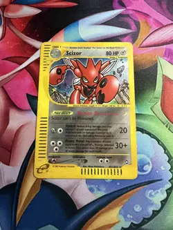 Scizor H21/H32 Aquapolis Holo Ultra Rare Pokemon TCG Nintendo e-reader MP+ - Image 1