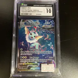 CGC 10 - Vaporeon Vmax SWSH182 Black Star Promo Premium Collection - Pokemon - Image 1