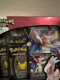Pokemon TCG: 25th Anniversary Celebrations Collection Box Dark Sylveon V Booster 820650809392 - Image 4