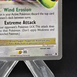 Pokemon TCG Flygon Lv. X World Championship 2009 Singles 105/111 - Image 3