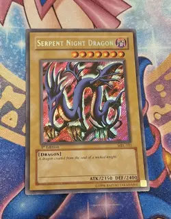 Yugioh 1x Serpent Night Dragon MRL-103 1rst Edition Secret Rare - Image 1