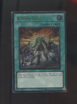 2011 Yu-Gi-Oh! GENF-EN098 1st Edition A Hero Lives Ultimate Rare - Image 1