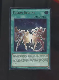 2022 Yu-Gi-Oh! OP18-EN003 Fusion Destiny Ultimate Rare - Image 1
