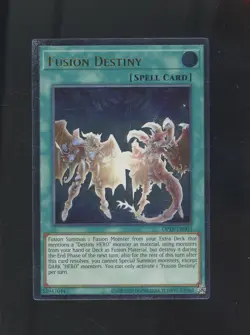 2022 Yu-Gi-Oh! OP18-EN003 Fusion Destiny Ultimate Rare - Image 1