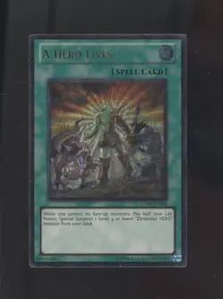 2011 Yu-Gi-Oh! GENF-EN098 1st Edition A Hero Lives Ultimate Rare - Image 1