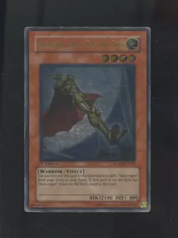 2007 Yu-Gi-Oh! FOTB-EN014 1st Edition Elemental Hero Captain Gold Ultimate Rare - Image 1