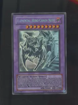 2007 Yu-Gi-Oh! GLAS-EN036 Elemental Hero Chaos Neos Ghost Rare - Image 1