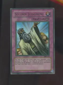 2002 Yu-Gi-Oh! MRD-127 Solemn Judgment Ultra Rare - Image 1