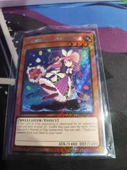 In Hand YUGIOH x1 RA04-EN185 MADOLCHE MAGILEINE - PLATINUM SECRET RARE 1st ED - Image 1
