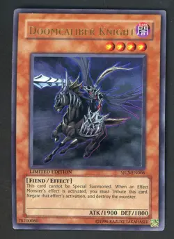 2008 Yu-Gi-Oh! SJCS-EN006 Limited Edition Doomcaliber Knight Ultra Rare - Image 1