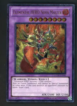 2011 Yu-Gi-Oh! GENE-EN093 Elemental HERO Nova Master Ultimate Rare - Image 1