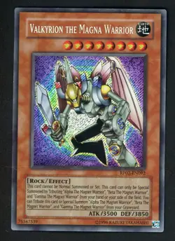 2009 Yu-Gi-Oh! RP02-EN092 Valkyrion The Magna Warrior Secret Rare - Image 1