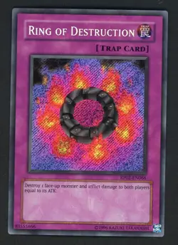 2009 Yu-Gi-Oh! RP02-EN066 Ring of Destruction Secret Rare - Image 1