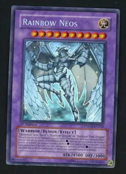 2008 Yu-Gi-Oh! PTDN-EN044 1st Edition Rainbow Neos Ghost Rare - Image 1