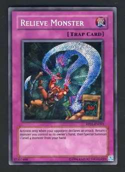 2008 Yu-Gi-Oh! RP01-EN093 Relieve Monster Secret Rare - Image 1