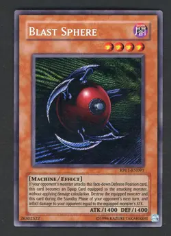 2008 Yu-Gi-Oh! RP01-EN091 Blast Sphere Secret Rare - Image 1