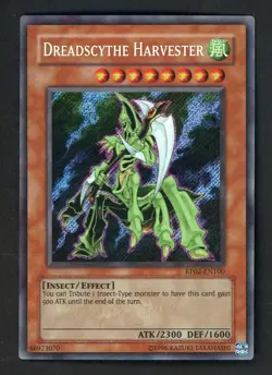 2009 Yu-Gi-Oh! RP02-EN100 Dreadscythe Harvester Secret Rare - Image 1