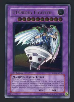 2005 Yu-Gi-Oh! CRV-EN034 1st Edition UFOroid Fighter Ultimate Rare - Image 1