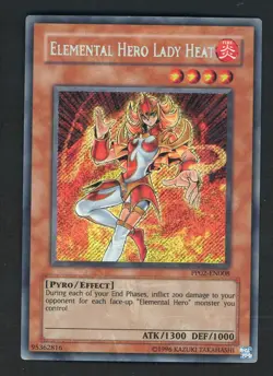 2008 Yu-Gi-Oh! PP02-EN008 Elemental Hero Lady Heat Secret Rare - Image 1