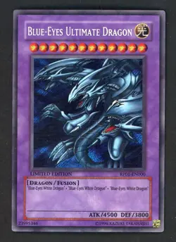 2008 Yu-Gi-Oh! RP01-EN000 Limited Edition Blue-Eyes Ultimate Dragon Secret Rare - Image 1