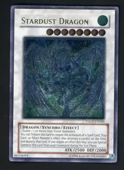 2008 Yu-Gi-Oh! TDGS-EN040 Stardust Dragon Ultimate Rare - Image 1