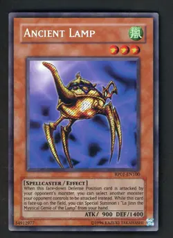2008 Yu-Gi-Oh! RP01-EN100 Ancient Lamp Secret Rare - Image 1