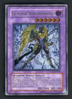 2007 Yu-Gi-Oh! TAEV-EN042 Elemental Hero Darkbright Ultimate Rare - Image 1