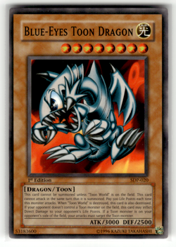 Blue-Eyes Toon Dragon SDP-020 1st Edition Common Starter Deck: Pegasus LP - Image 1