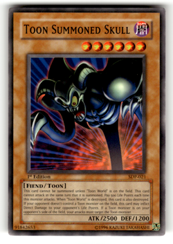 Toon Summoned Skull SDP-021 1st Edition Common Starter Deck: Pegasus LP - Image 1