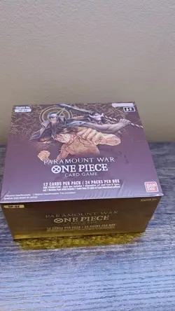 One Piece TCG Paramount War Booster Box OP-02 Red Bottom English SEALED - Image 2