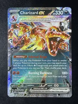 Pokemon TCG Obsidian Flames Charizard EX Holo Double Rare Card 125/197 NM - Image 1