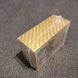 110 Pcs Sealed Pokemon Foil Gold Cards Pack Tcg GX Fan Art - Image 3