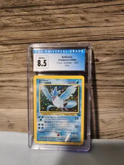 Articuno Fossil Unlimited 2/62 Holo Rare CGC 8.5 Pokemon Card 1999 English - Image 1