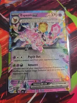 Pokemon TCG Espeon EX Double Rare Prismatic Card 034/131 - Image 1