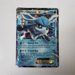 Pokemon Glaceon EX Fates Collide Ultra Rare 20/124 Holo 170 HP Card English - Image 1