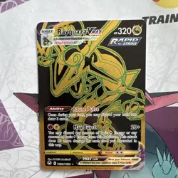 Pokemon TCG Rayquaza VMAX Silver Tempest Holo Card TG29/TG30 2022 Secret Rare - Image 1