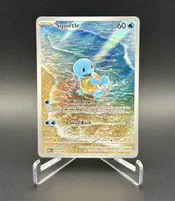 Pokemon TCG 2023 Squirtle Illustration Rare Card Scarlet & Violet 151 #170 NM - Image 1