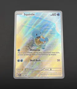 Pokemon TCG 2023 Squirtle Illustration Rare Card Scarlet & Violet 151 #170 NM - Image 3