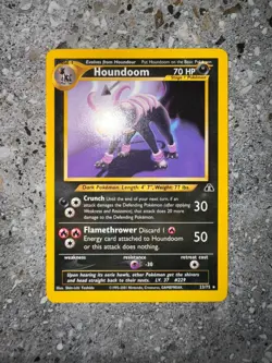 Pokemon TCG Cards Houndoom 23/75 Neo Discovery Rare NM - Image 3