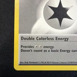 Pokemon TCG Double Colorless Energy Base Set Regular Card 096/102 Shadowless LP - Image 4