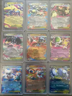 9 Card Mix Lot Mega ex Holo Double Rare Cards Pokemon TCG NM - Image 1