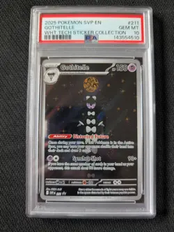 Gothitelle 211 Psa 10 Graded Pokemon Card Promo Tech Sticker - Image 1