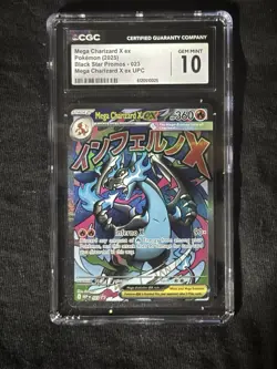 Pokemon Mega Charizard X ex 023 Black Star Promo Holo EX CGC Graded Card - Image 1